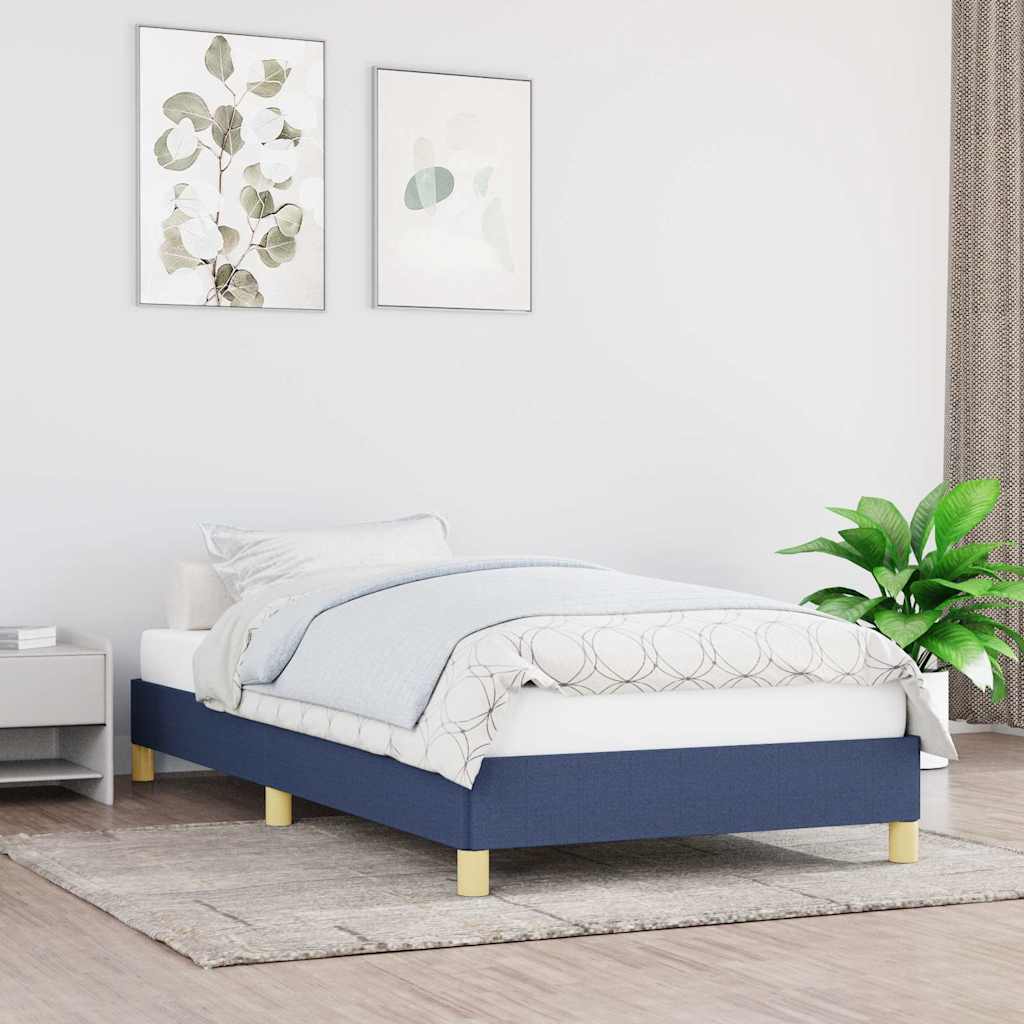 Giroletto senza Materasso Blu 100x200 cm in Tessuto