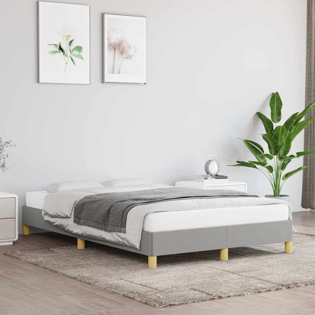 Giroletto senza Materasso Grigio Chiaro 120x200 cm Tessuto