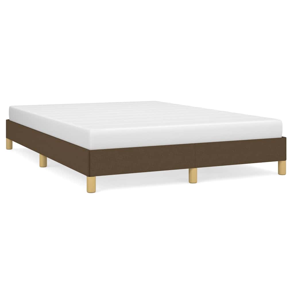 Giroletto senza Materasso Marrone Scuro 140x190 cm Tessuto