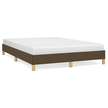 Giroletto senza Materasso Marrone Scuro 140x190 cm Tessuto