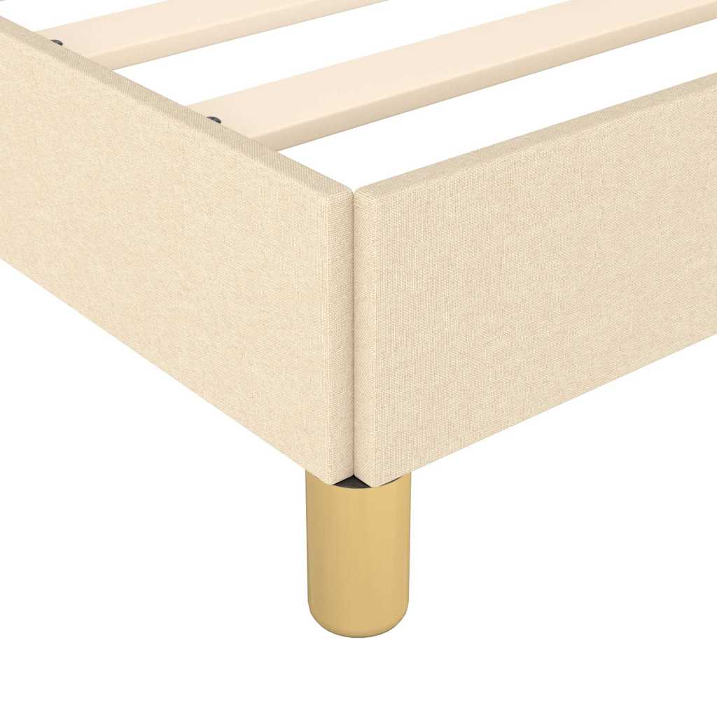 Giroletto senza Materasso Crema 140x190 cm in Tessuto