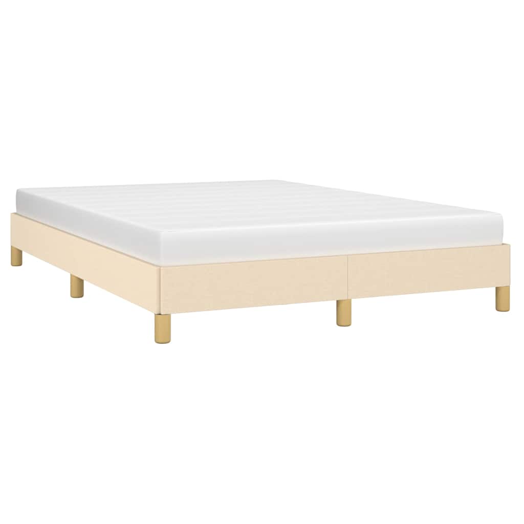 Giroletto senza Materasso Crema 140x200 cm in Tessuto