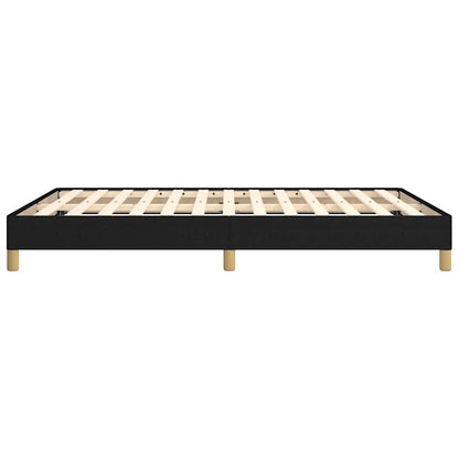 Giroletto senza Materasso Nero 160x200 cm in Tessuto