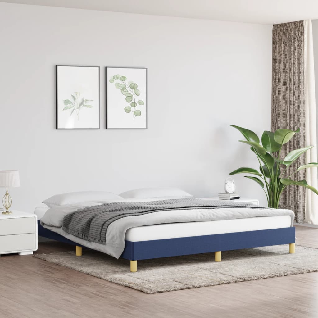Giroletto senza Materasso Blu 180x200 cm in Tessuto | homemem39