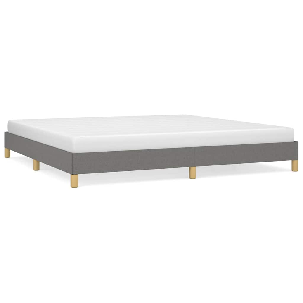 Giroletto senza Materasso Grigio Scuro 200x200 cm Tessuto