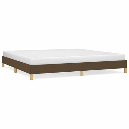 Giroletto senza Materasso Marrone Scuro 200x200 cm in Tessuto | homemem39