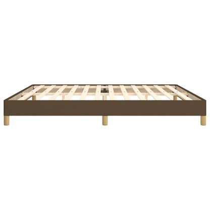 Giroletto senza Materasso Marrone Scuro 200x200 cm in Tessuto | homemem39