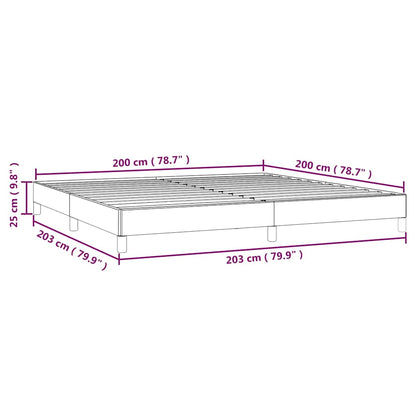 Giroletto senza Materasso Tortora 200x200 cm in Tessuto