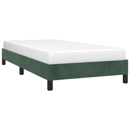 Giroletto senza Materasso Verde Scuro 80x200 cm in Velluto - homemem39