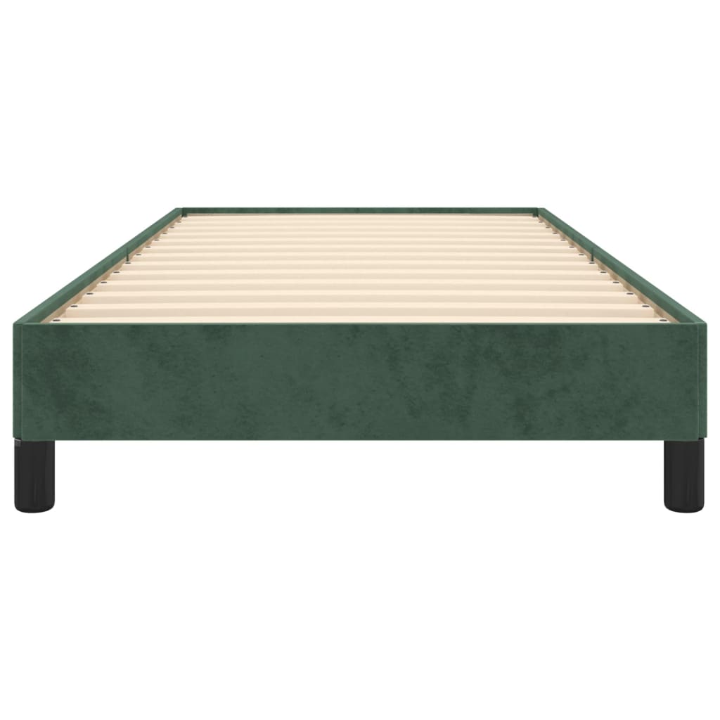 Giroletto senza Materasso Verde Scuro 80x200 cm in Velluto - homemem39
