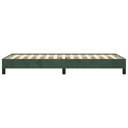 Giroletto senza Materasso Verde Scuro 90x190 cm in Velluto - homemem39