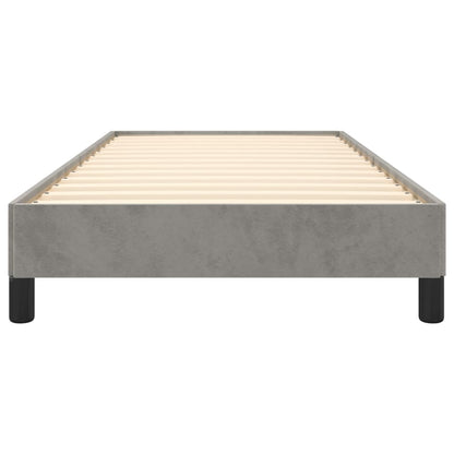 Giroletto senza Materasso Grigio Chiaro 90x200 cm Velluto - homemem39