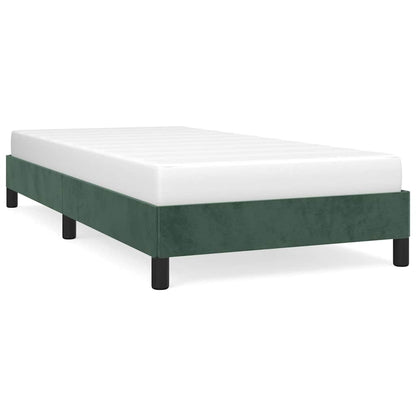 Giroletto senza Materasso Verde Scuro 90x200 cm in Velluto