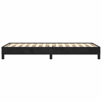 Giroletto senza Materasso Nero 100x200 cm in Velluto