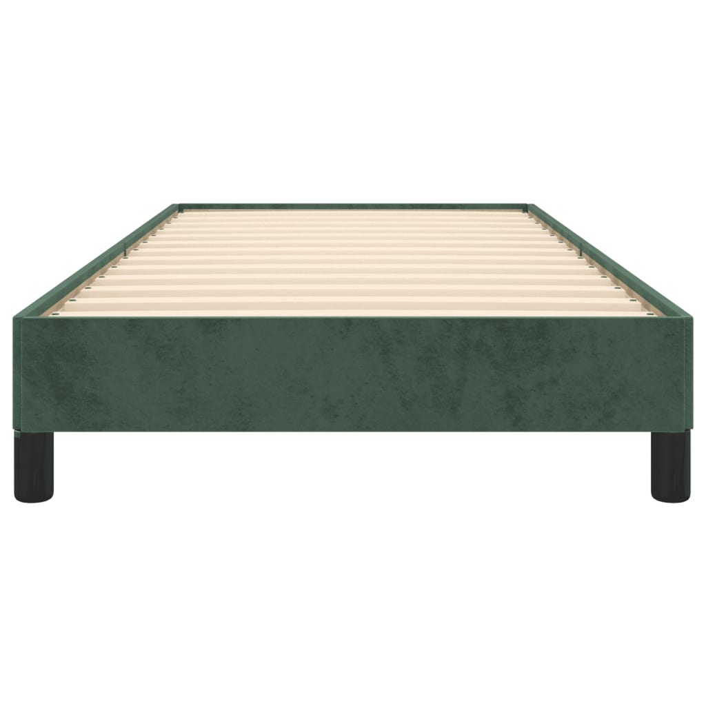 Giroletto senza Materasso Verde Scuro 100x200 cm in Velluto - homemem39