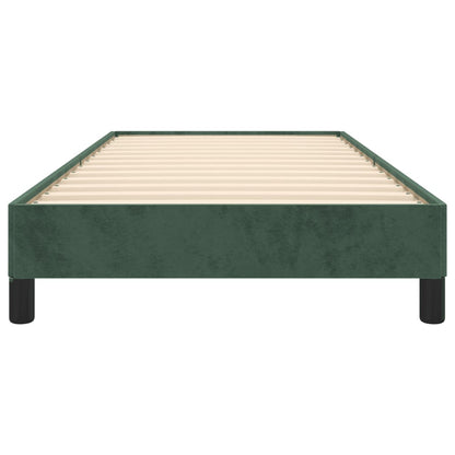 Giroletto senza Materasso Verde Scuro 100x200 cm in Velluto - homemem39