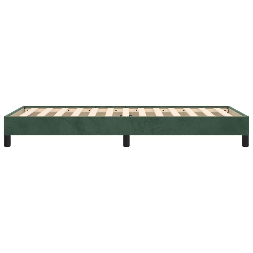Giroletto senza Materasso Verde Scuro 100x200 cm in Velluto - homemem39