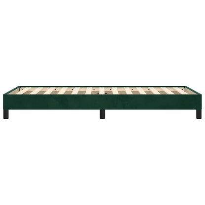 Giroletto senza Materasso Verde Scuro 100x200 cm in Velluto
