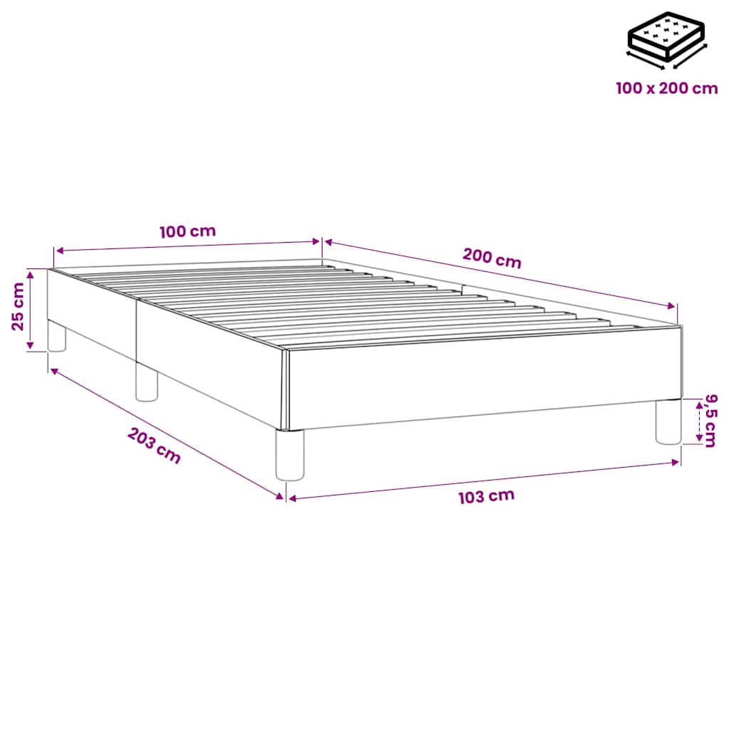 Giroletto senza Materasso Verde Scuro 100x200 cm in Velluto