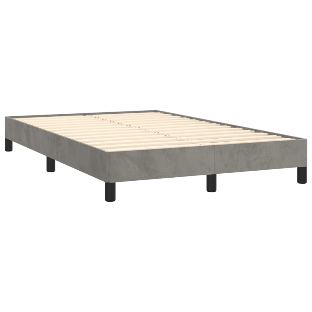 Giroletto senza Materasso Grigio Chiaro 120x200 cm Velluto | homemem39