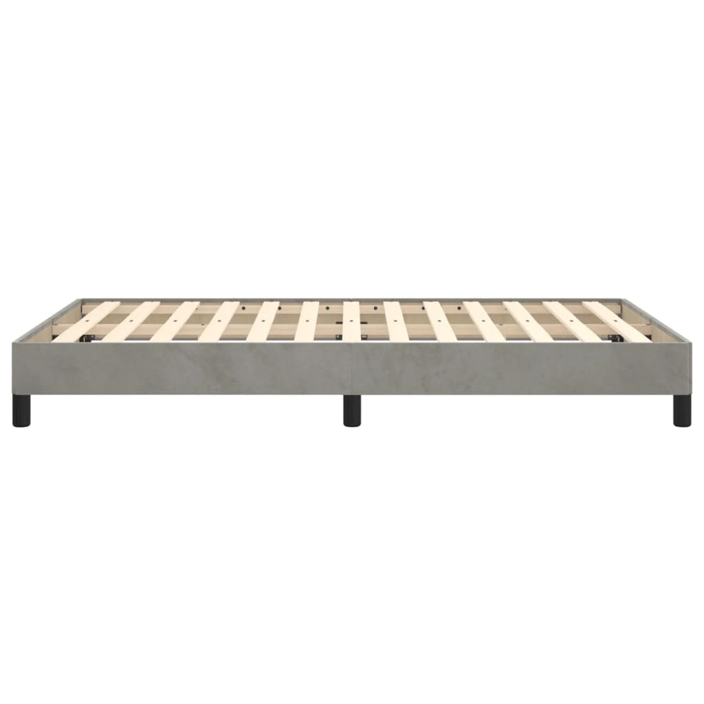 Giroletto senza Materasso Grigio Chiaro 120x200 cm Velluto | homemem39