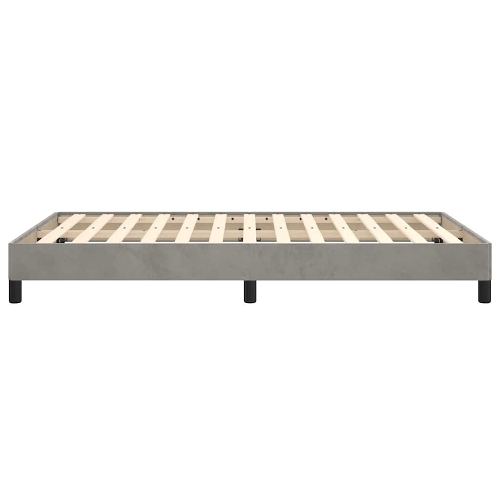 Giroletto senza Materasso Grigio Chiaro 120x200 cm Velluto