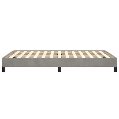 Giroletto senza Materasso Grigio Chiaro 120x200 cm Velluto