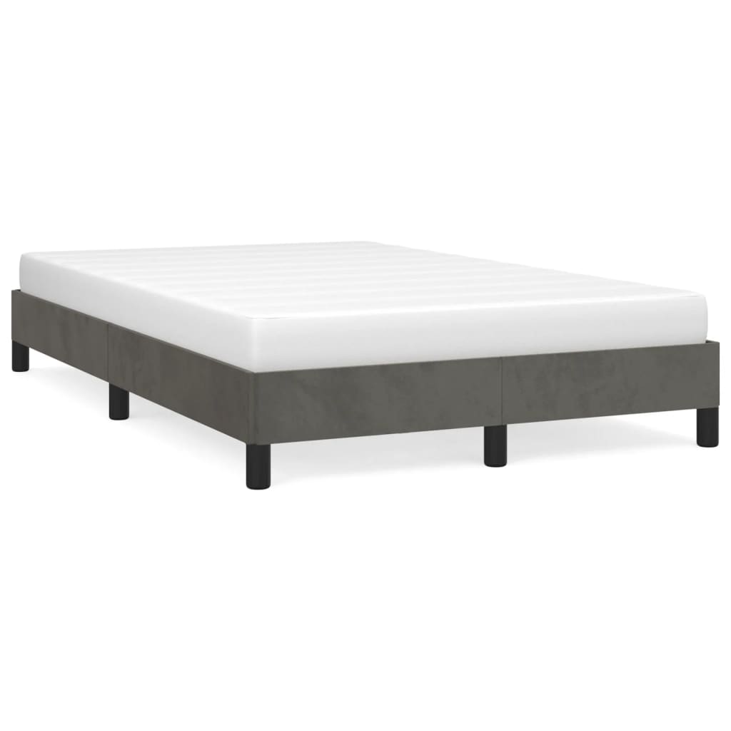 Giroletto senza Materasso Grigio Scuro 120x200 cm Velluto | homemem39