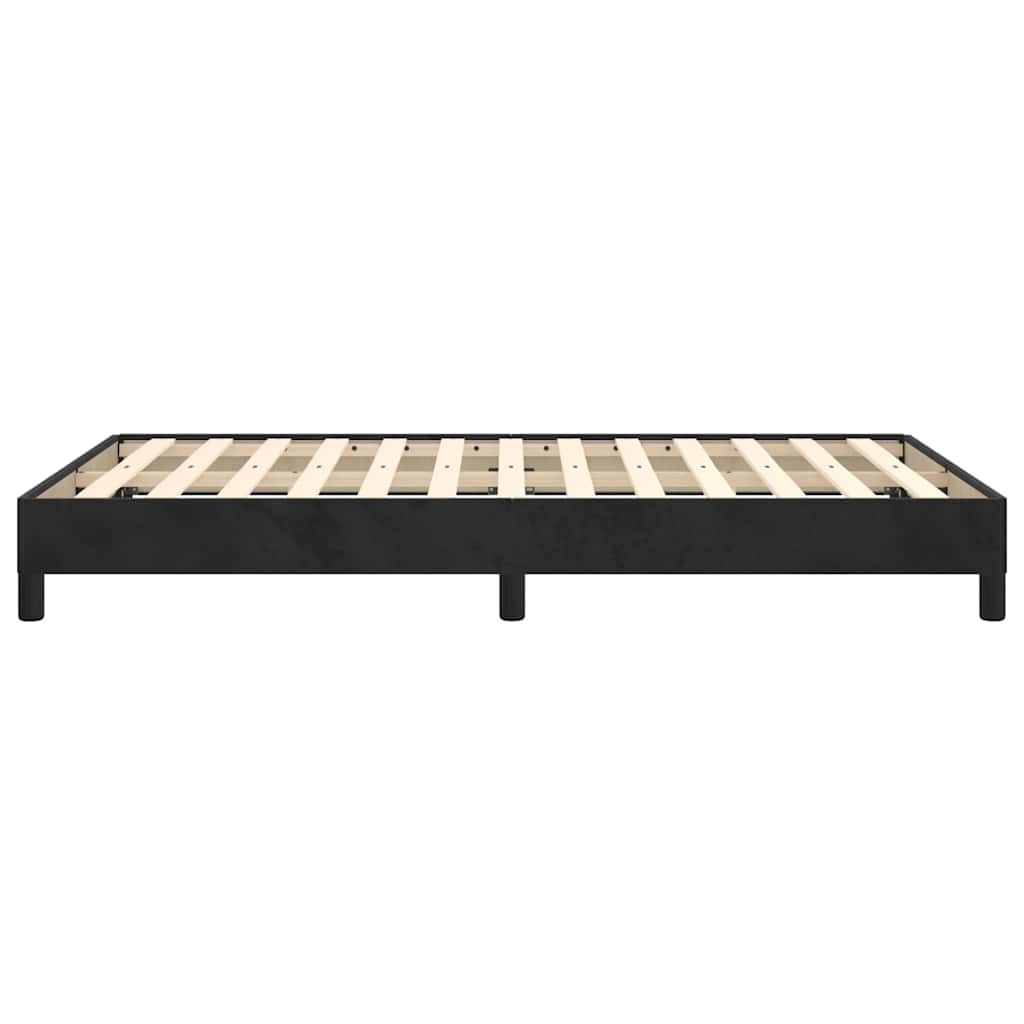 Giroletto senza Materasso Nero 120x200 cm Velluto