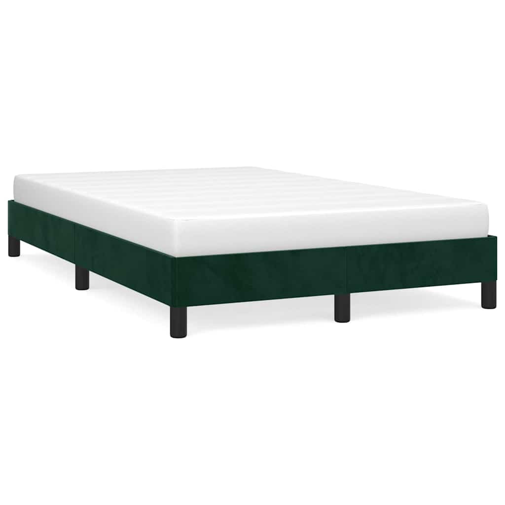 Giroletto senza Materasso Verde Scuro 120x200 cm in Velluto