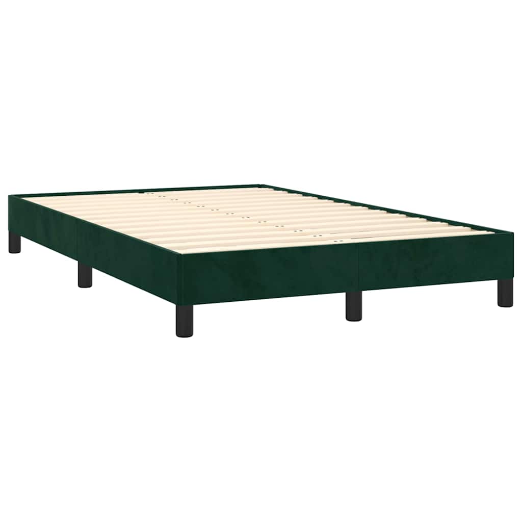 Giroletto senza Materasso Verde Scuro 120x200 cm in Velluto