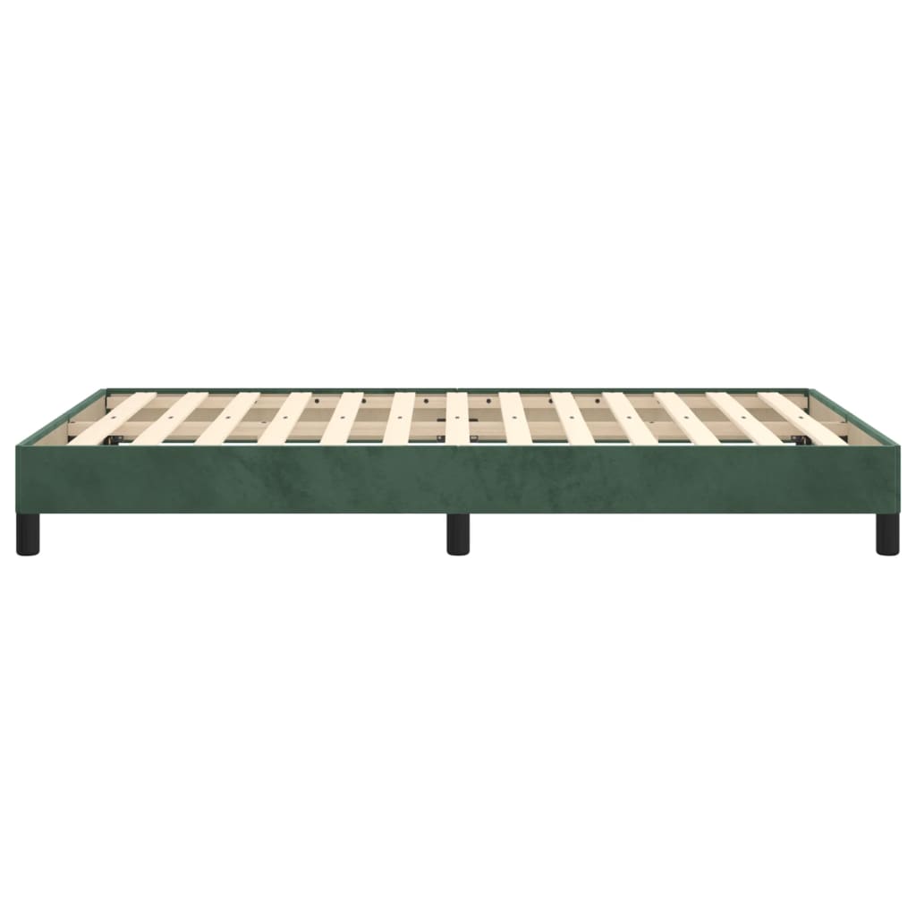 Giroletto senza Materasso Verde Scuro 120x200 cm in Velluto - homemem39