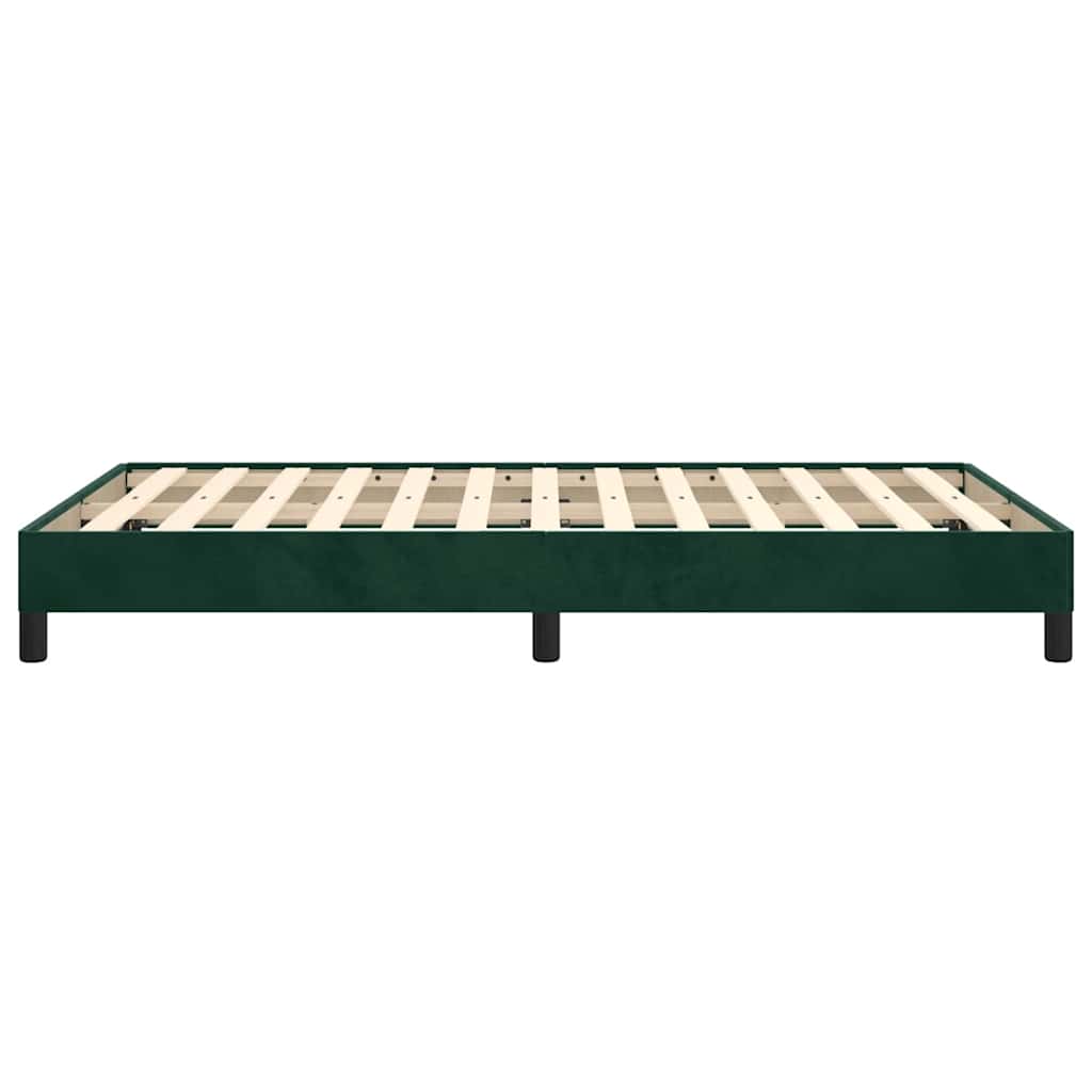 Giroletto senza Materasso Verde Scuro 120x200 cm in Velluto
