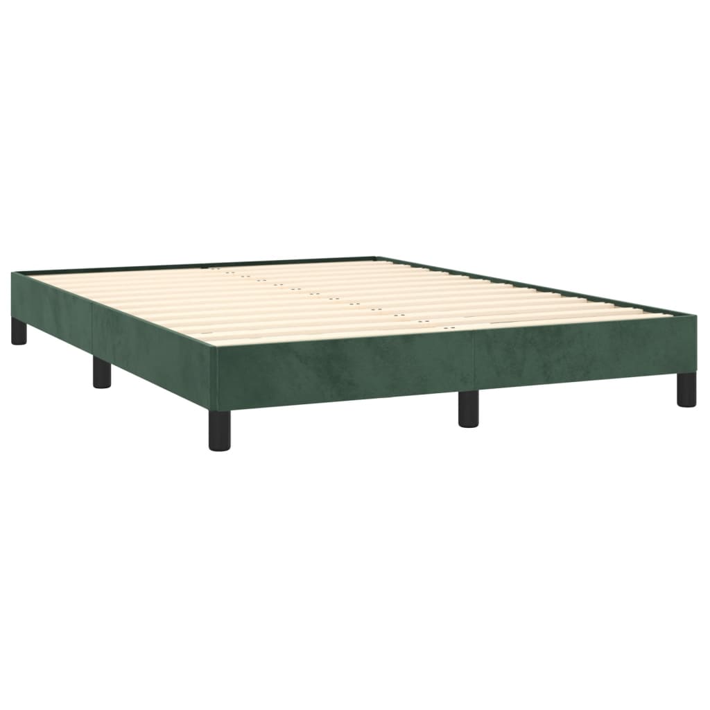 Giroletto senza Materasso Verde Scuro 140x190 cm in Velluto - homemem39