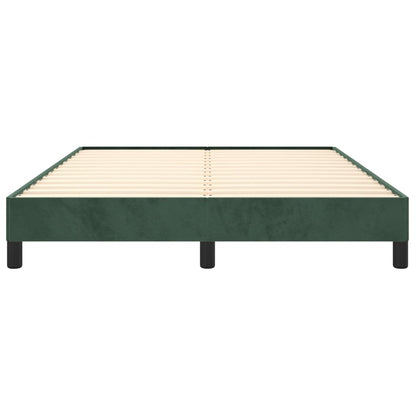 Giroletto senza Materasso Verde Scuro 140x190 cm in Velluto - homemem39
