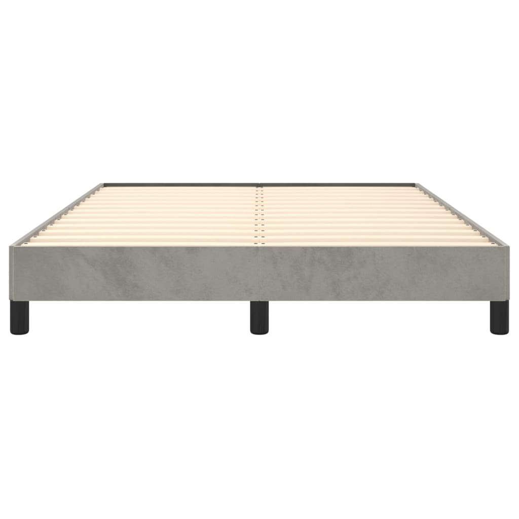 Giroletto senza Materasso Grigio Chiaro 140x200 cm Velluto | homemem39