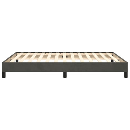 Giroletto senza Materasso Grigio Scuro 140x200 cm Velluto | homemem39