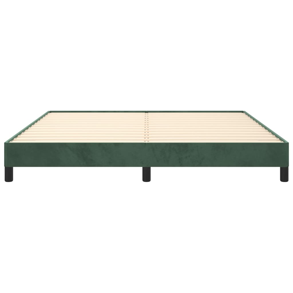 Giroletto senza Materasso Verde Scuro 180x200 cm in Velluto - homemem39
