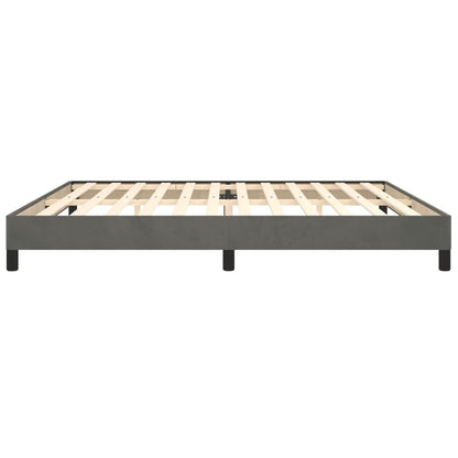 Giroletto senza Materasso Grigio Scuro 200x200 cm Velluto | homemem39