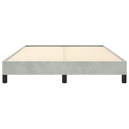 Struttura letto senza Materasso Grigio Chiaro 137x190cm Velluto