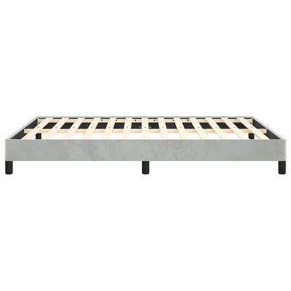 Struttura letto senza Materasso Grigio Chiaro 137x190cm Velluto