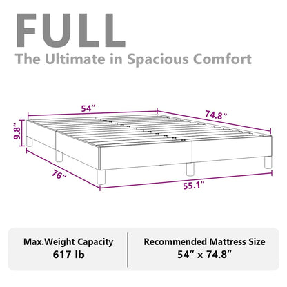 Struttura letto senza Materasso Grigio Chiaro 137x190 cm Velluto integrale | homemem39