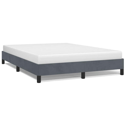 Struttura letto senza Materasso Grigio Scuro 137x190 cm Velluto integrale | homemem39