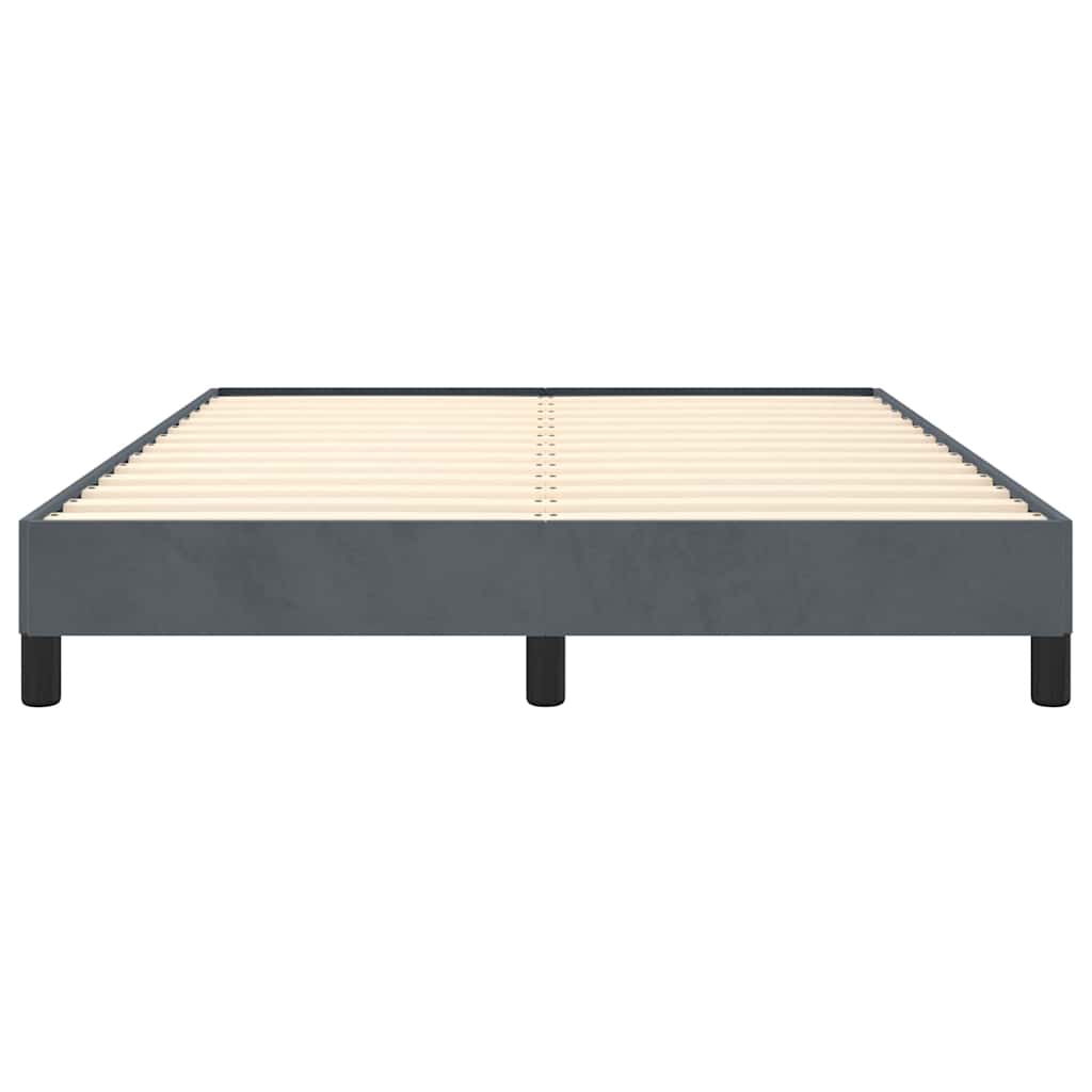 Struttura letto senza Materasso Grigio Scuro 137x190 cm Velluto integrale | homemem39
