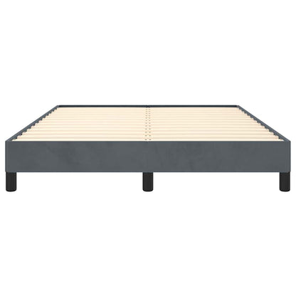 Struttura letto senza Materasso Grigio Scuro 137x190 cm Velluto integrale | homemem39