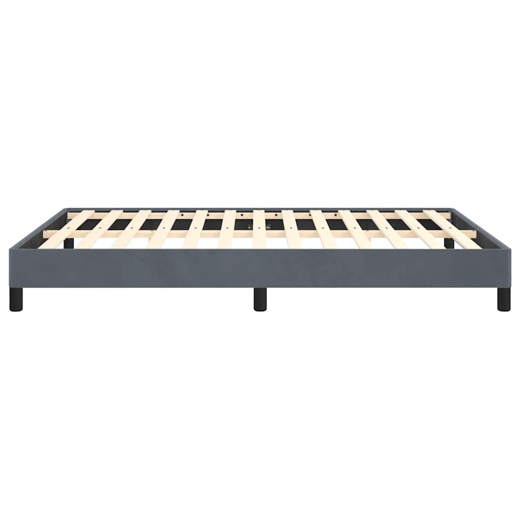 Struttura letto senza Materasso Grigio Scuro 137x190 cm Velluto integrale | homemem39