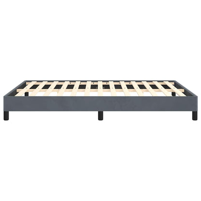 Struttura letto senza Materasso Grigio Scuro 137x190 cm Velluto integrale | homemem39