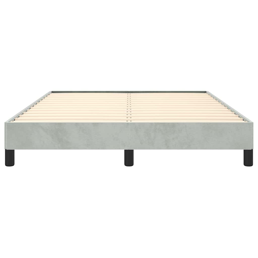 Struttura letto senza Materasso Grigio Chiaro 152x203 cm matrimoniale Velluto | homemem39