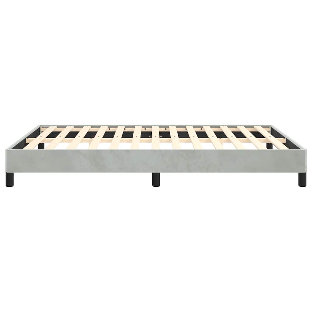 Struttura letto senza Materasso Grigio Chiaro 152x203 cm matrimoniale Velluto | homemem39