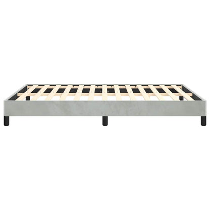 Struttura letto senza Materasso Grigio Chiaro 152x203 cm matrimoniale Velluto | homemem39